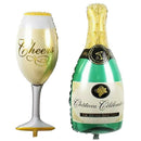 2pcs/lot new champagne cup beer Bottle balloons aluminium foil balloon