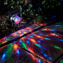Solar LED Carnival Moving Colour Changing Spotlight Garden Light Party L6L9