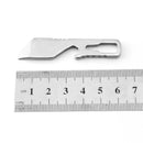 5 In 1 Pocket Tool Bottle Opener Pry Bar Tip Keychain Screwdriver Wrench Outdoor