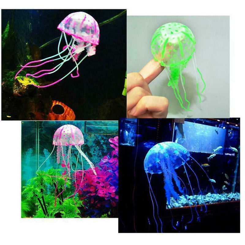 Bright Jellyfish Aquarium Fish Tank Decoration Animal Accessories Ornament G5M3