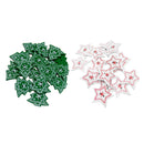 50Pcs Mixed Wood Handmade 2 Holes Wooden Buttons Sewing Scrapbooking Xmas