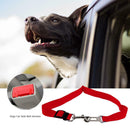 Adjustable Dogs Car Seat Belt Harness Pets Safe Seat Traction Rope (Red)