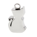 Stainless Steel Cat Shape Keepsake Cremation Urn Pendant Jewellery