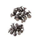 40 Sets Brass Button Stud Screw Nail Screwback Leather Rivet Belt DIY Craft