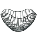 Metal Wire Fruit Container Bowls Stand for Modern Kitchen Countertop, Large