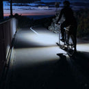 Bicycle Headlight LED Rechargeable Bike Plastic w/ Horn Deluxe Edition Red USB