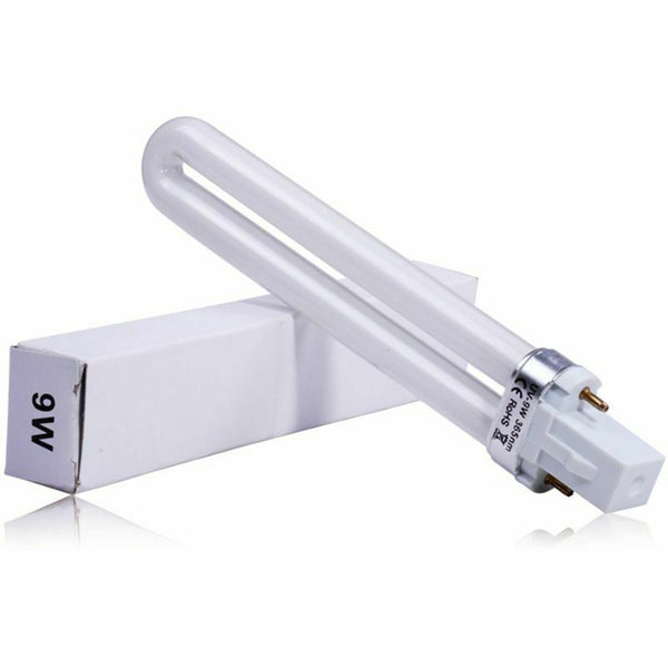 New Professional Electronic 2pcs 365nm 9W Nail Dryer UV Lamp Light Bulb Tub