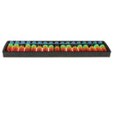 Plastic 17 Digits 5 Colors Beads Arithmetic Learning & Teaching Tool Abacus
