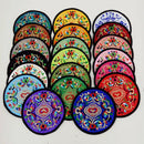 Cup coaster china embroidery cups mat silk cloth pattern home decor giftaccessXP