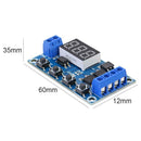 Trigger Cycle Timer Delay Switch 12 24V Circuit Board Dual MOS Tube Control