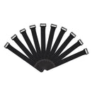 20pcs Fishing Rod Tie Holder Strap Suspenders Fastener Loop Belts (Black)
