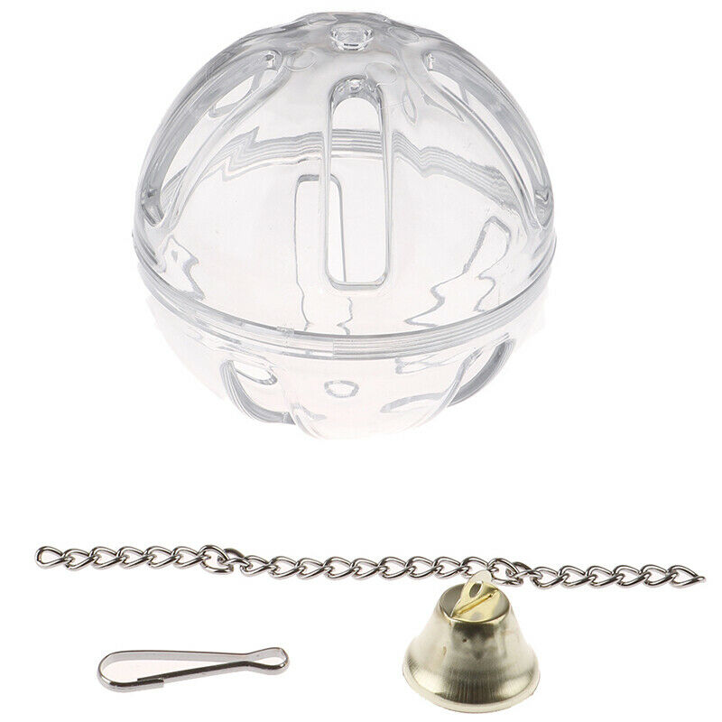Parrots Ball Feeder Hanging Cage Feeding Birds Bell Foraging Chain For Treat Tw