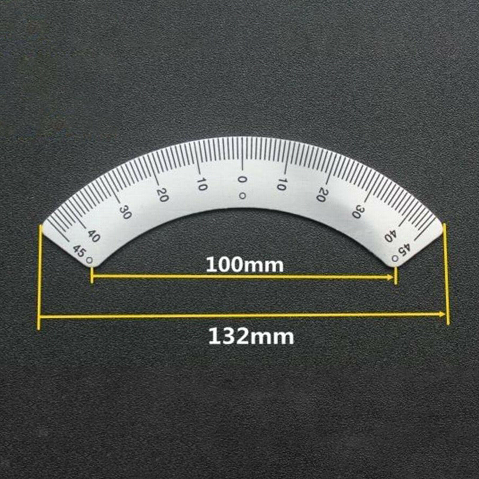 Metal Scale Ruler Aluminum Angle Plate Arc Scale Ruler Milling Machine ...
