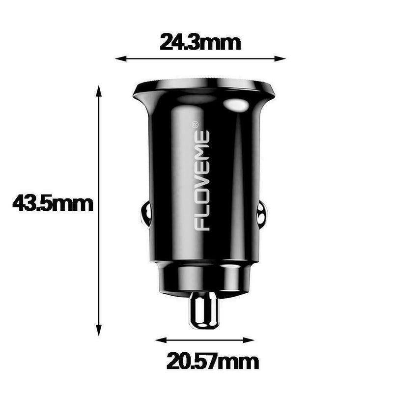 Mini Dual USB Car Charger Auto Vehicle 3.1A Fast Charging Adapter Kits Pre I4N0