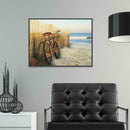 5D DIY Full Drill Diamond Painting Seaside Bike Cross Stitch Embroidery Kit