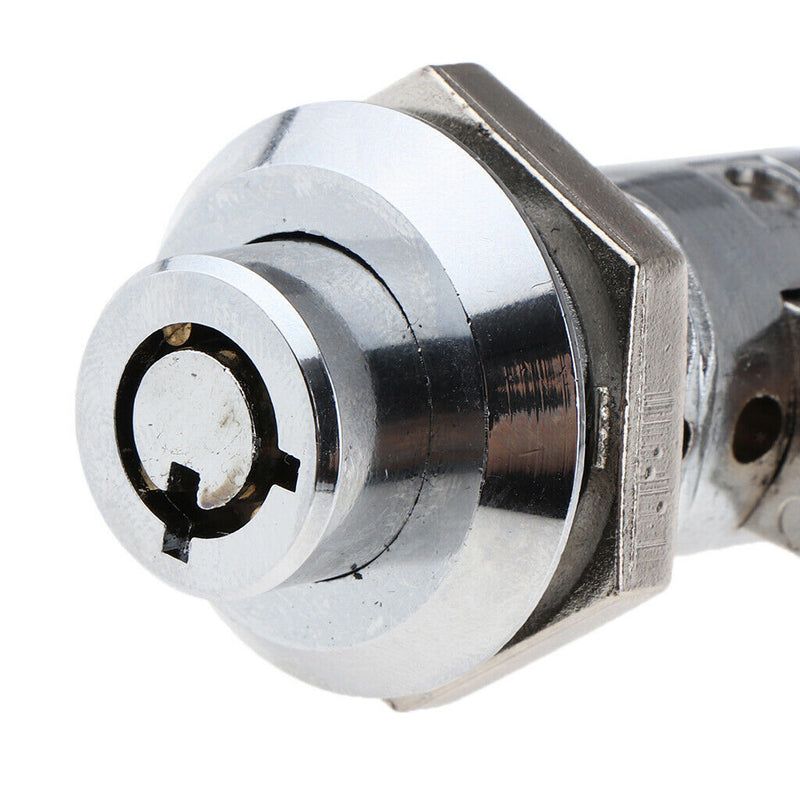 Tubular Cam Lock with Stainless Steel Collar Ring and Chrome Finish