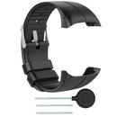 Silicone Watch Band Bracelet Strap for Polar M400 M430 Watch(Black L)
