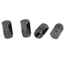 4 Pieces Dark Gray Hexagon shaped Aluminum Alloy Rim Car Valve Plug