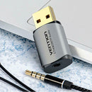 Vention CDNH0 USB 2.0 Sound Audio Card 2.1 Channel 3.5mm Headphone Adapter