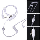 2Pin Acoustic Tube Headset PTT Mic Earpiece for Baofeng Kenwood 2way Radio
