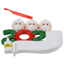 2020 Christmas Decoration Personalized Family Pandemic Ornaments (3 People) A