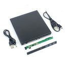 USB 2.0 SSD 9.5mm External Hard Drive Enclosure Case For 9.5mm CDRW DVD RW