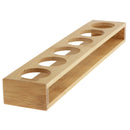 Bamboo 6 Holes Straight Home Cup Storage Holder Stand f/KTV Karaoke Supplies