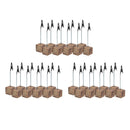 30-Pack Rustic Real Wood Base Wedding Table Name Number Holder Party Decor