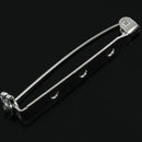 10 pcs 38mm Brooch Bar Backs Safety Pins Catch Findings Large 3.8cm X9B2