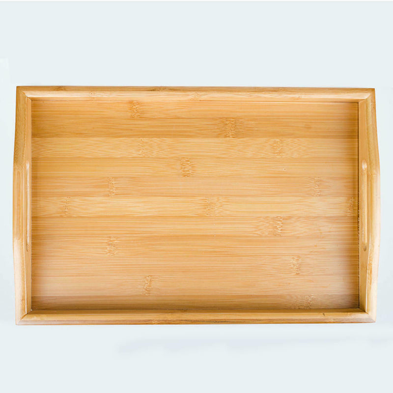 Solid Wood Flat Tea Tray Coffee Food Drink Serving Table 38*25cm Newest Useful