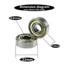 10Pc Skate Scooter Skateboard Wheel Spare Bearings For ABEC-7 Roller Ball 6 V8C1