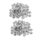 100pcs 21mm Metal Snap Buttons Fastener for DIY Clothes Jacket Jeans Belts