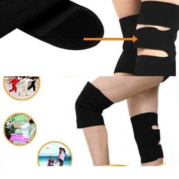 2 Pcs Knee Brace Support Spontaneous Heating Protection Magnetic Therapy Be #JT1