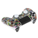Gamepad Controller Protective Silicone Sleeve Guards Case + 2 Grip Caps For PS4