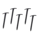 5pcs Black Plastics Camping Awning Tent Stakes Pegs Pins Screw Type Outdoors