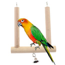 Stabilized Natural Wooden Birds Hanging Swing Cage Pendant Parrots Perch Toys