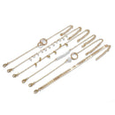 6Pcs/set Boho Bracelet Set Women Tassels Leaves Circular Chains Bangle Jewe o Hn