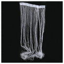 Curtain cord beaded wire fringe door window curtain veiling 200x100cm White