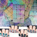 2Pcs Nail Art Manicure Stamping Stencil Nail Viny Stickers 12Tips / Sheet Y L1V7