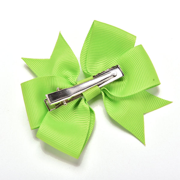 20Pcs Baby Girls Boutique Big Bow Hair Clips Grosgrain Ribbon Hairpin LIAU