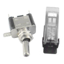 Car Illuminated LED Toggle Switch Control ON/OFF+Aircraft Missile Cover (D)