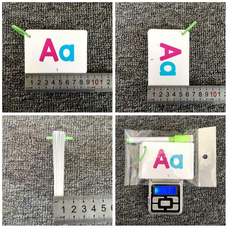 Alphabet Cards A-Z Kids Toddlers Preschool Early Learning Sen Resource New T1X1