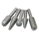 5pcs Hss Woodworking Rasp Chisel Shaped Rotating Embossed Grinding Power Tool JR
