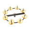 Drum Set Hi-hat Tambourine with Single Row Steel Jingles for Kids KTV Favor