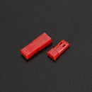 300Pcs (50set) 2.54mm JST SYP 2-Pin Female & Male Red Plug Housing Crimp