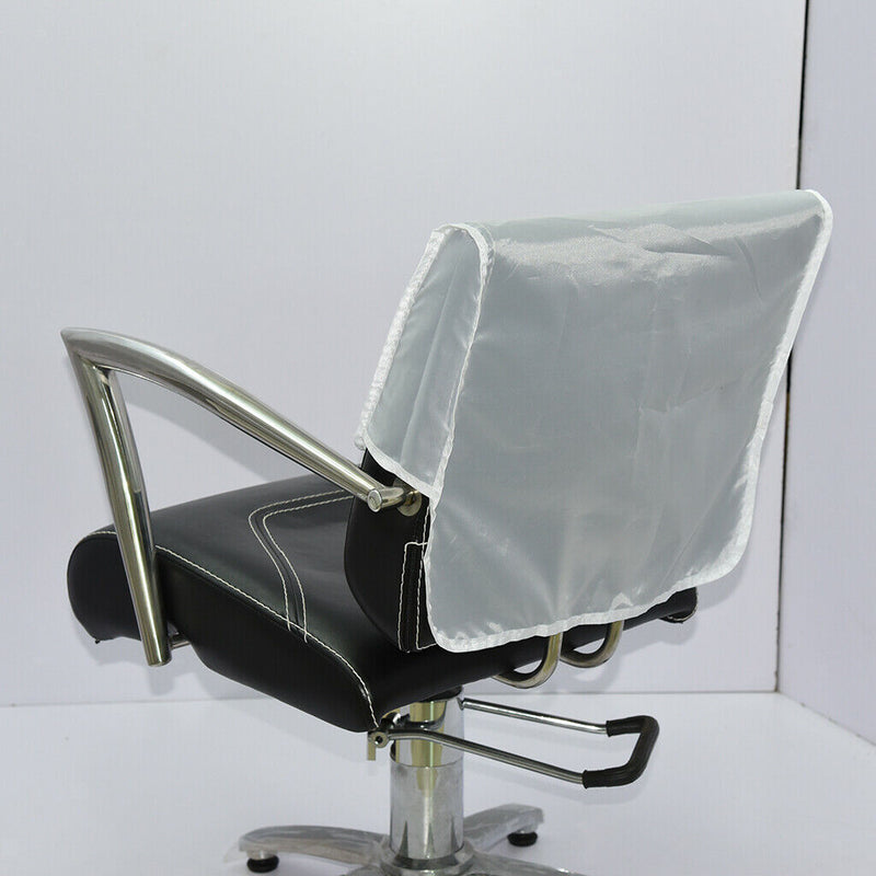 Salon Hairdressing Barber Chair Back Cover Hair Beauty PVC Protective White