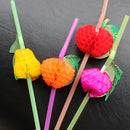 50 Paper Umbrella Plastic Drinking Straw Beach Party Fruit Straw Supply Nice ME