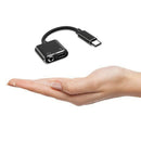 2 in1 Type-C to 3.5mm Headphone Jack Adaptor/Connector Charger, Earphone Au