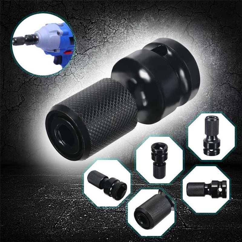 1/2" to 1/4" Drive Socket Adapter Reducer Air Impact Screwdriver Bits Chuck