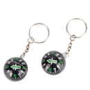 28mm Ball Compass Keychain Navigator Hiking Camping Travel Outdoor Survival  SE]